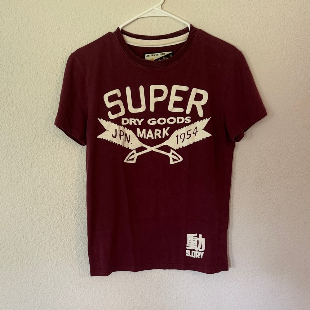 Superdry Maroon Graphic Tee